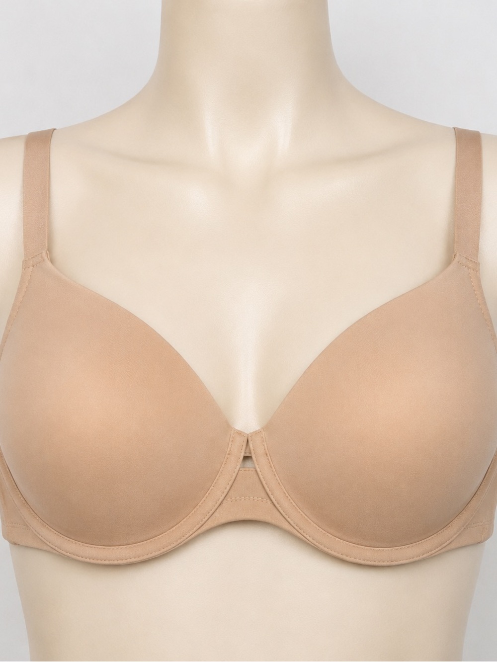 Lively Wireless Plunge Bra Beige Medium Convertible Racerback Comfort Bra